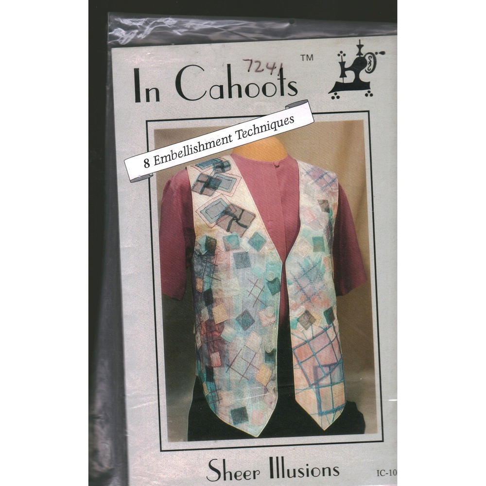 In Cahoots Sheer Illusions Vest Sewing Pattern IC-104 Embellishment Techniques